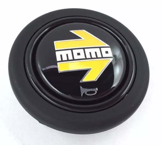 Original MOMO Yellow Arrow Volante Botón de Bocina Botón También Para Sparco OMP