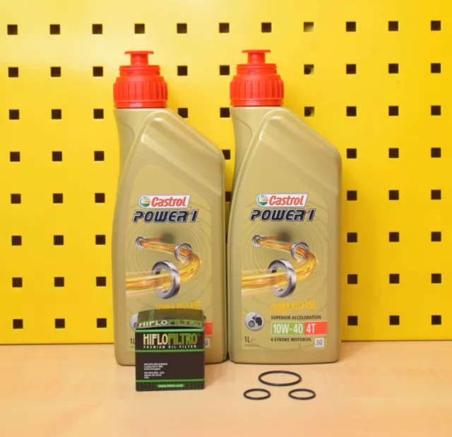 KTM Duke & RC 125/200 vidange d'huile filtre à huile joints Castrol Power 1 10w40