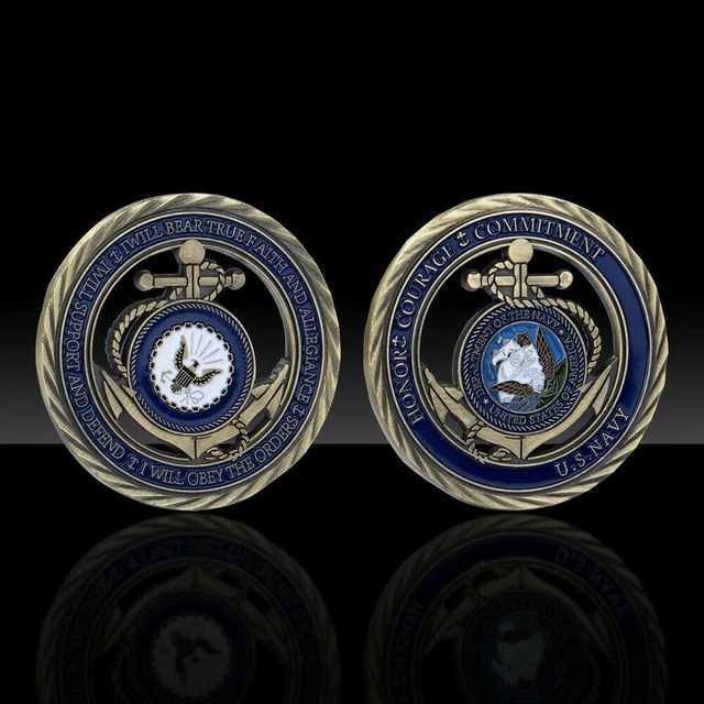 US NAVY CORE Values USN Challenge Coin Naval Collectible Sailor 