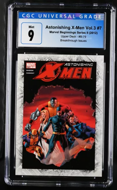 Marvel Beginnings Ser. II Breakthrough Issues Card B-79 Astonishing X-Men CGC 9