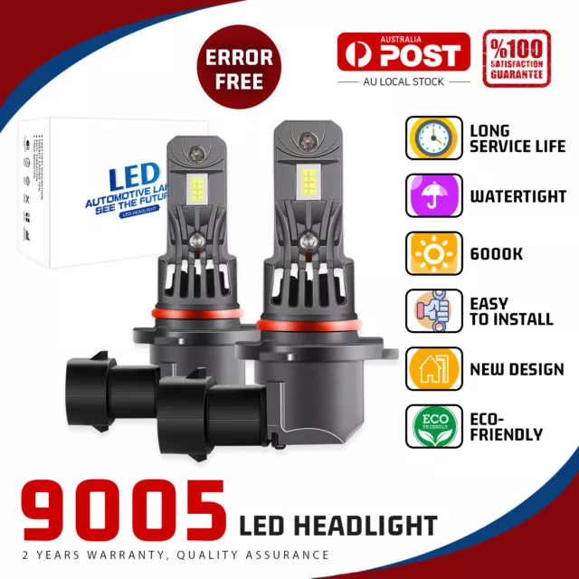 6000K 9005 HB3 CANbus LED Headlight Globe Bulb For Mitsubishi Lancer 07-10