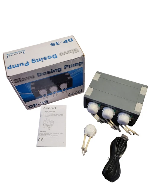 JECOD Auto Dosing Pump Automatic Doser for Marine Reef Aquarium Fish Tank DP-3S
