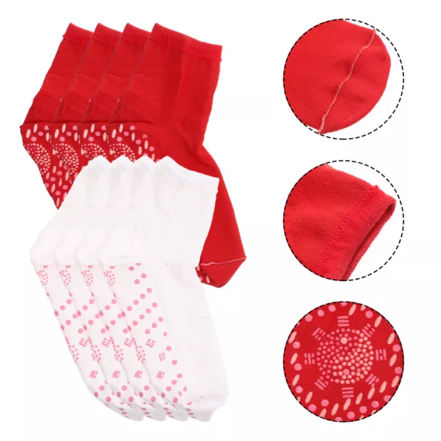 4 Pairs Washable Socks Women Supply Small Heated Extra Thick Miss Middle Tube