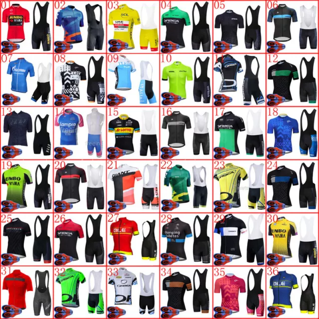 Summer Cycling Short Sleeve Jersey Bib Shorts Suit Mens Outdoor Sports Outfits