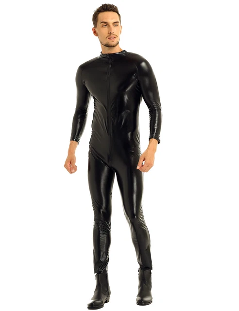 Herrenbody Einteiler Mit Fliege - Langarm Body Slim Fit | Weiß & Schwarz | Tanzbody