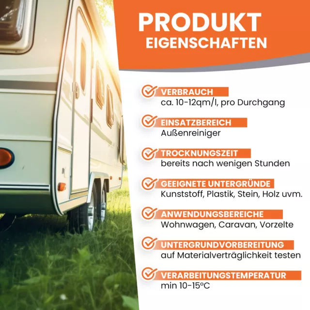 Wohnwagenreiniger im SET Wohnmobil Reiniger Caravanreiniger + Flasche BE-850 2