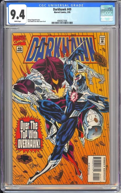 Darkhawk #49 CGC 9.4 1995 4060027006 1st Full Appearance of Overhawk Scarce