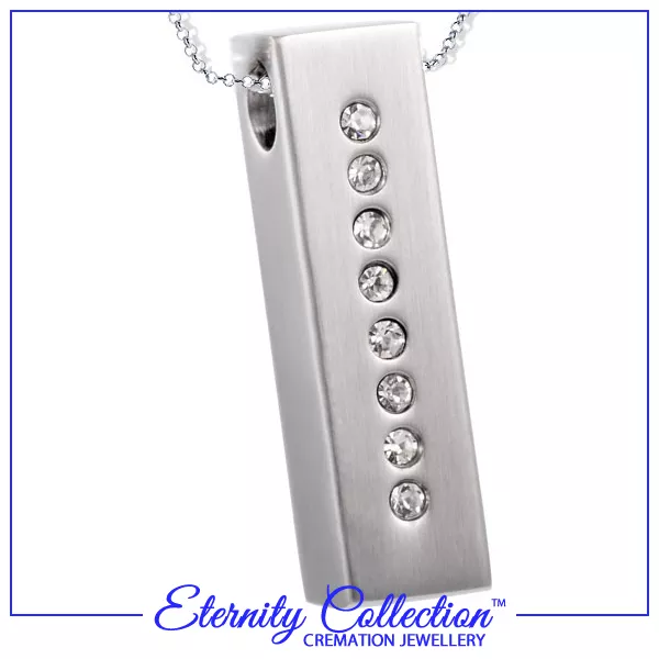 NEW! ECN28 Eternity Collection™ Cremation Jewellery 'Glimmer Drop' Necklace