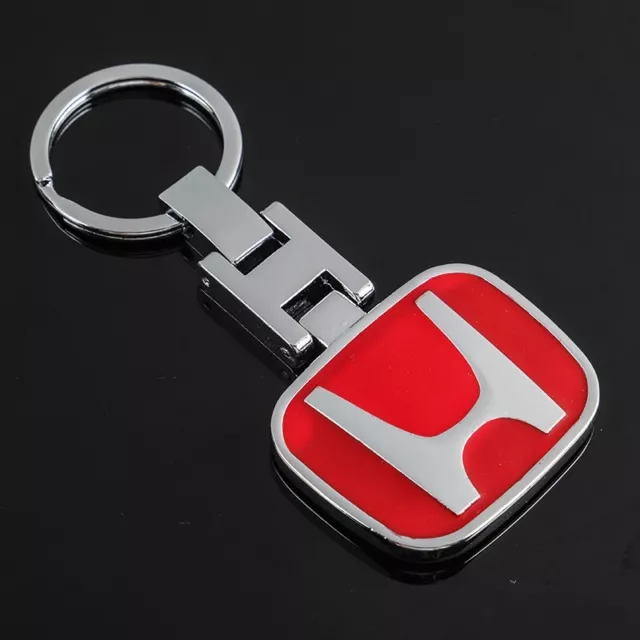 Honda Red Logo Metal Car Keyring Keychain Metal Key Ring AUS