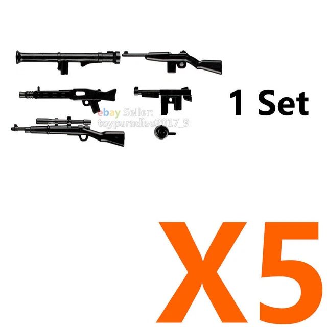 MILITARY WEAPON PACK MG42 Machine Gun Sniper Rifle Building Blocks Toy