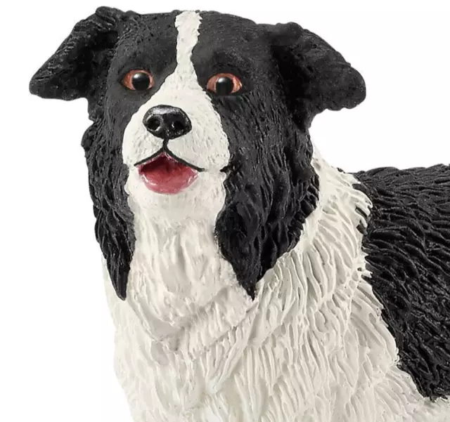 SCHLEICH BORDER COLLIE 16840 BLACK WHITE DOG Figure /toy RETIRED NEW & SEALED
