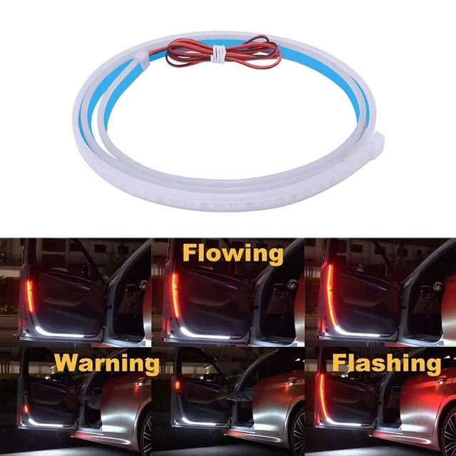 1.2M Anti-collision Car Door Open Warning LED Strip Light Flashing Signal Safety