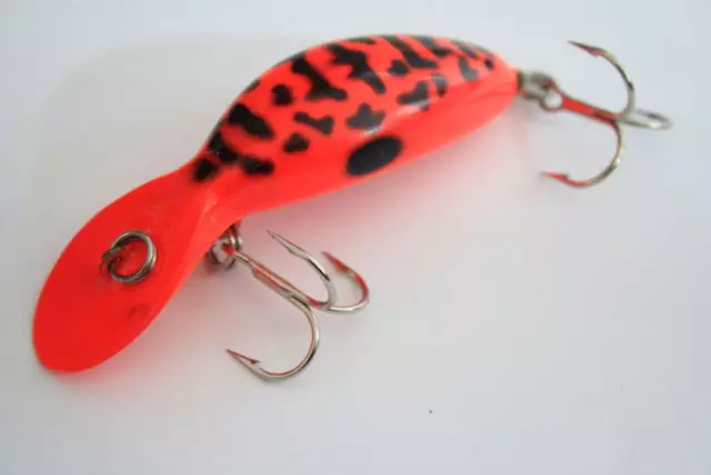 1990'S HEDDON TADPOLLY Trout Bass Cod Fishing Lure Red Coachdog