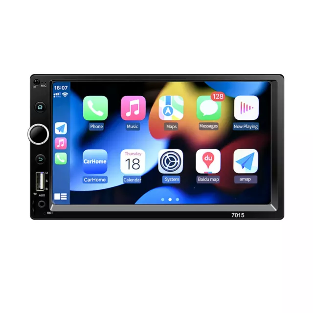 Double 2Din 7in Car Stereo Touch Screen Radio Bluetooth FM MP5 Player Carplay
