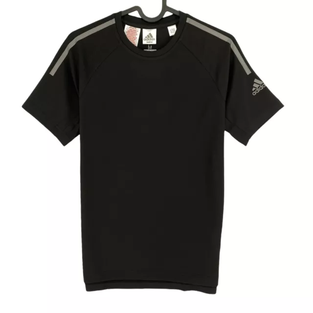 Adidas Climacool Niños Jóvenes Negro Camiseta Cuello Redondo Talla 11-12 Años