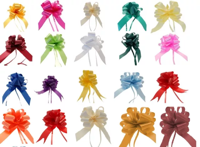 Pull Bows Ribbon Flower Wedding Car Birthday Hampers Gift Wrap 50mm&30mm