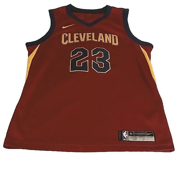 Nike Dri Fit Swingman Cleveland Cavaliers Lebron James #23 Jersey Boys Size M