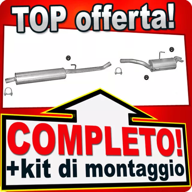 Scarico Completo per FIAT SCUDO I (220) 2.0 JTD SWB-Corto 07.2001-04.2005