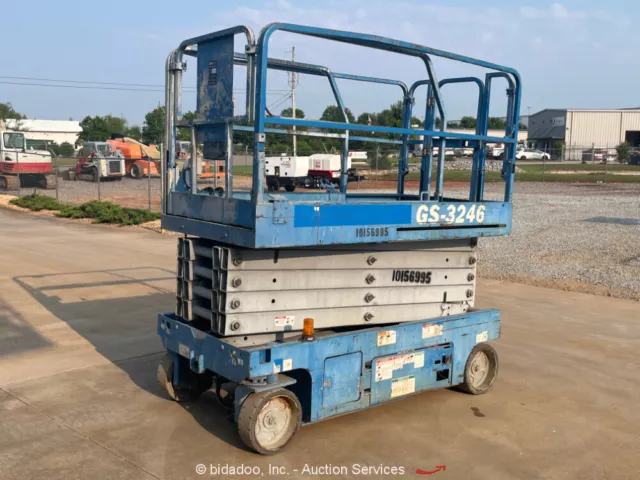 2015 Genie GS-3246 32' Electric Scissor Lift Man Aerial Platform bidadoo