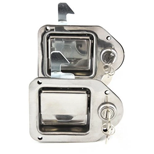 Red Hound Auto 2 Stainless Door Lock Trailer Toolbox RV Handle Latch 4-3/8 In...
