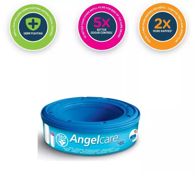 Angelcare Baby Nappy Change Disposal System Refill Cassette Single Pack