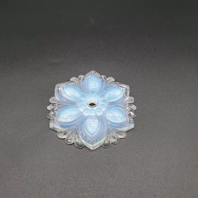 Antique 3" Opalescent Art Glass Tie Back
