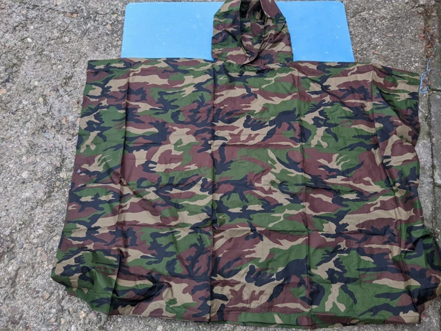 Yugoslavia Serbia Police PJP Camouflage Waterproof Rainoat Poncho