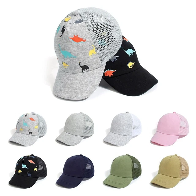 Cappello da baseball da bambino stampato dinosauro regolabile bambini cappello da sole ragazzi ragazze