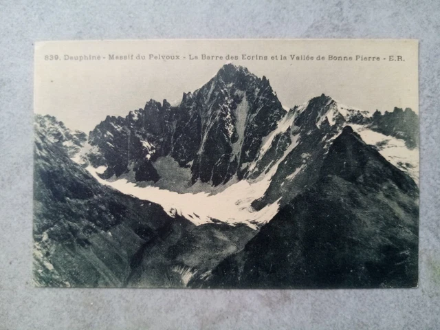 Cpa Massive De Pelvoux La Bar Des Setins Et La Valley De Good Stone