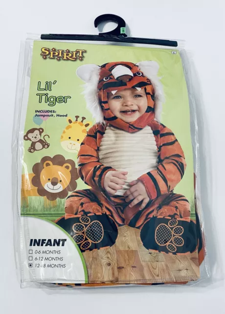 Spirit Halloween Lil Tiger Halloween Costume Infant Size 12-18 Months