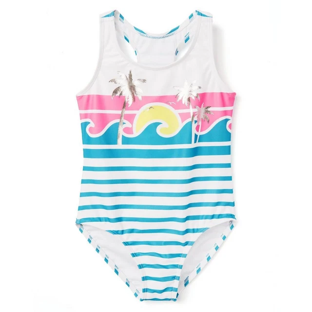 NWT Gymboree Girl Island Swimsuit 1pc Set UPF 50+ Many Sizes