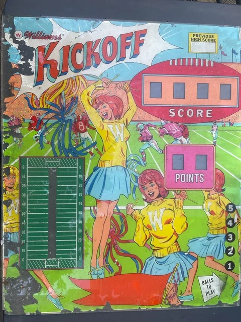 vetro flipper serigrafato anni 60