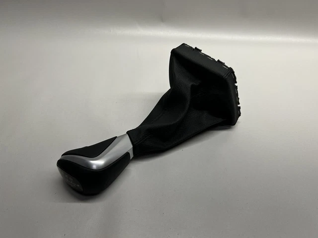 Pomo De Cambio Para Opel Astra H 5 Velocidades - Negro, Cuero Y Plástico, Estilo Deportivo