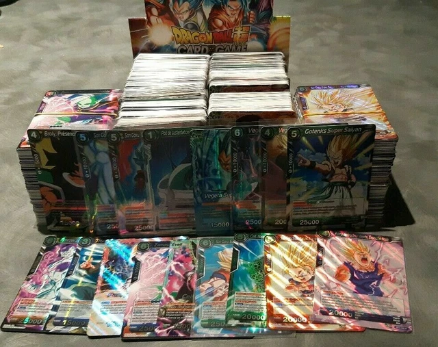 LOT DE 500 cartes Dragon Ball Super Card Game en Français + 50 cartes