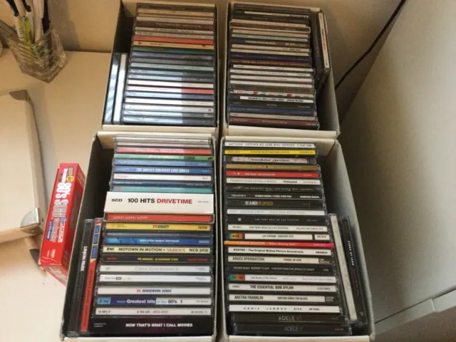 Large CD Collection - 100 Discs Mostly 70s & 80s Music Pop, Motown, Rock Etc