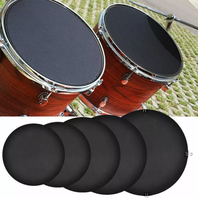 14Pcs Drum Mute Pads Silencer Drumming Practice Rubber Foam Cymbal Mute Pad AU