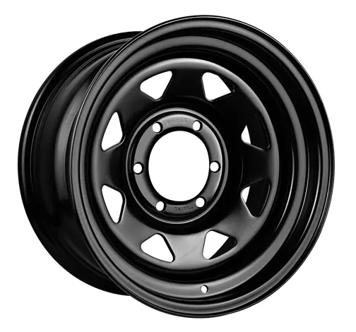 17 Inch King Steel Terra Wheel 17X8 5X127 +20 Offset Black Wheels