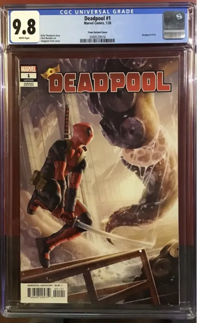 Deadpool #1 CGC 9.8 Junggeun Yoon Variant Cover