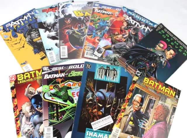 Lot Of 10 Batman Comic Books Dark Knight, Green Lantern, Shadow Of The Bat #1 +