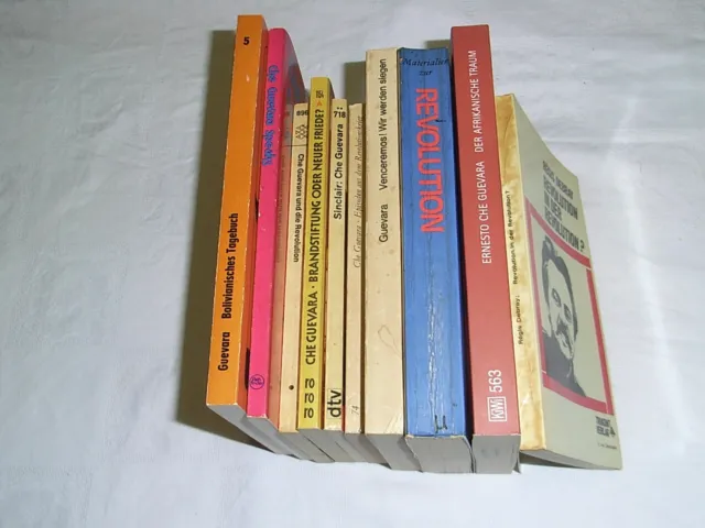 10 Bücher von u. über Che Guevara, ersch. zw. 1953 und 1977