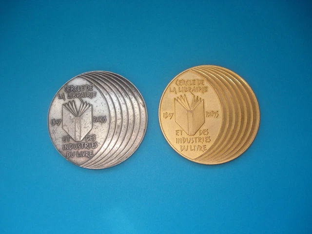 MEDAILLE CERCLE DE LA LIBRAIRIE syndicat des industries du livre EUR 26,00 - FR
