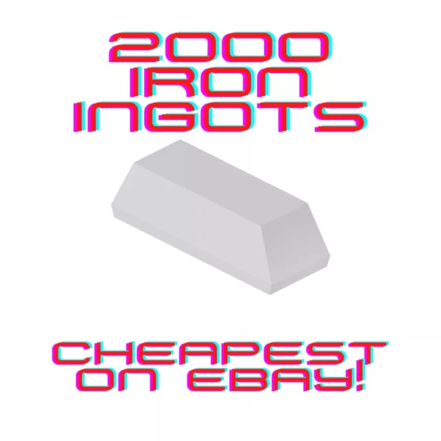 Roblox Islands 2000 Iron Ingots (FREE & SAME DAY DELIVERY)(In game Items)