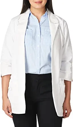 Dickies Scrubs Womens Junior Fit 3/4 Sleeve Lab Coat