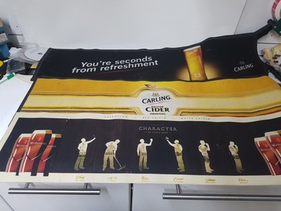 CALCIO ARSENAL Carlsberg birra pub bar RUNNER/DRIP MAT Nuovo di zecca! 