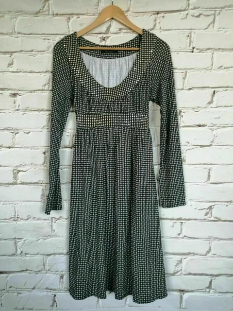 TWIN SET SIMONA BARBIERI Femme Robe Robe Robe Robe Abito Gr. L manches longues