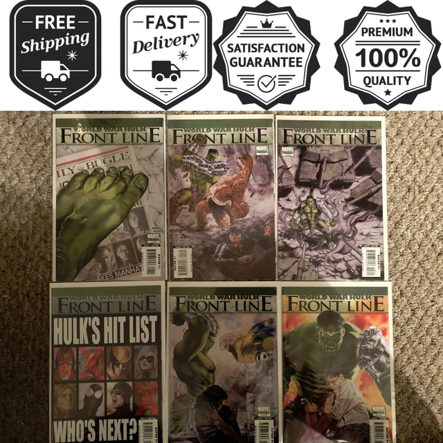 Marvel Comics WORLD WAR HULK FRONTLINE 1-6 Complete Series Set 2007 NM Condition