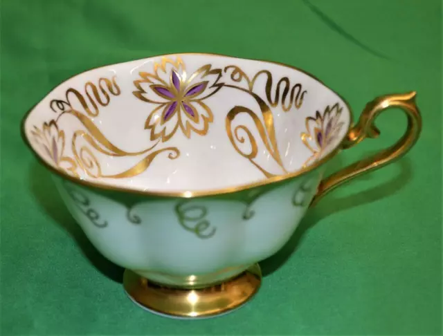 Vintage Royal Albert Fino Porcelana China Inglaterra Oro Flores Decor Taza de Té