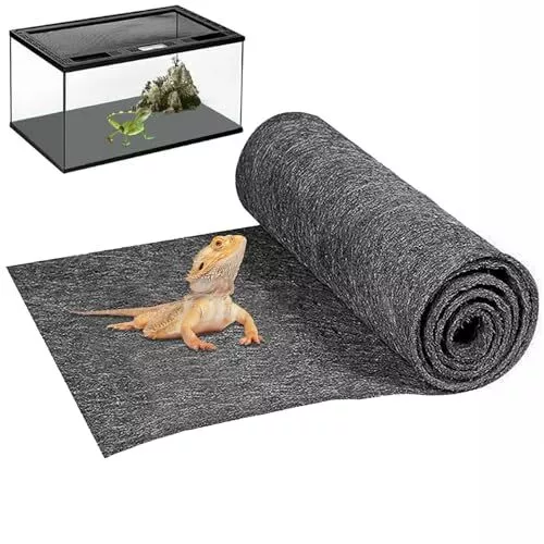 Large Reptile Bed Carpet Rug Terrarium Liner Bedding Substrate Soft Mat Tank 47