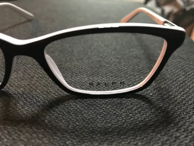 Ralph Lauren Brillengestell Schwarz/Weiß Ton RA7044 52|16 135 Brillen NEU 3