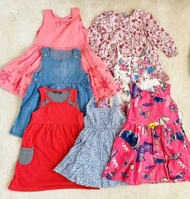 Bundle Of Girls Summer Clothing Dresses Inc H&M Age 2-3 years